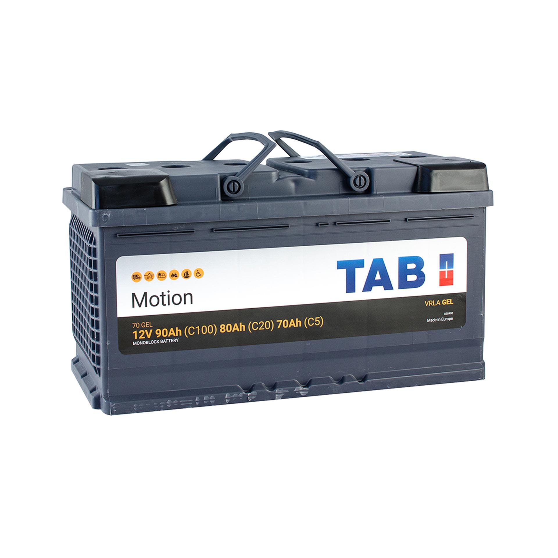 Аккумулятор TAB Motion GEL 90 Ah/80 Ah/70 Ah 12V