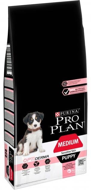 Корм сухий Purina Pro Plan Dog Medium Puppy гіпоалергенний для цуценят середніх порід з лососем та рисом 12 кг (10770677) - фото 2