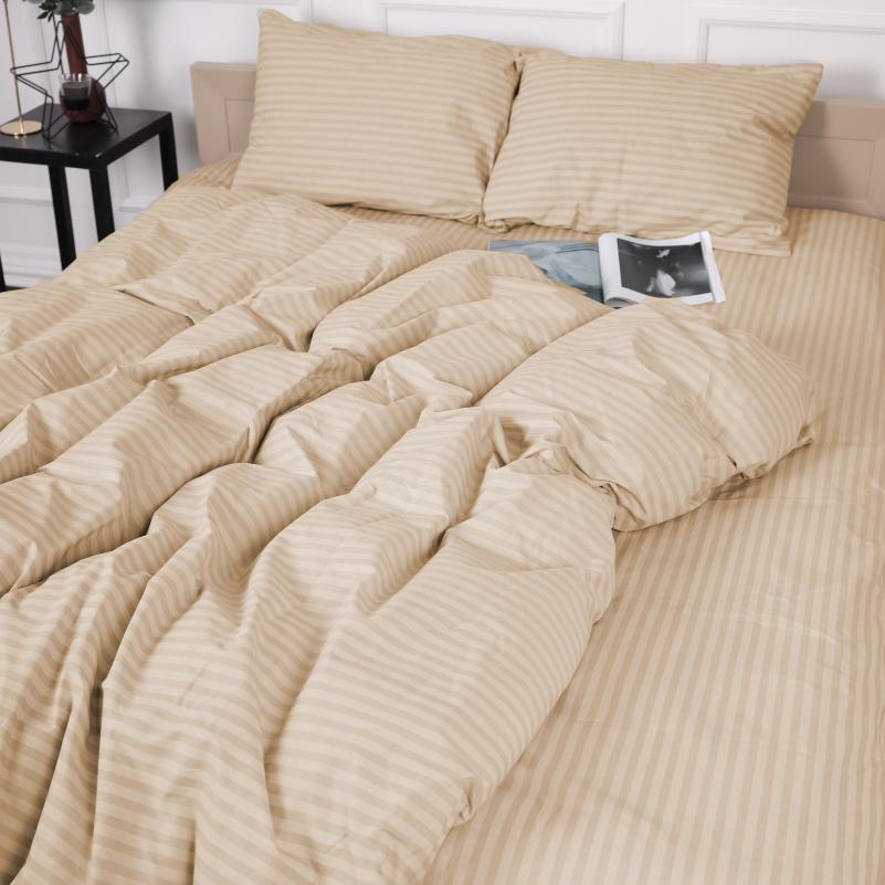 Комплект постельного белья Страйп сатин 200х220 см Sweet Vanilla (SPe-3) Комплект постельного белья Страйп сатин 200х220 см Sweet Vanilla (SPe-3)