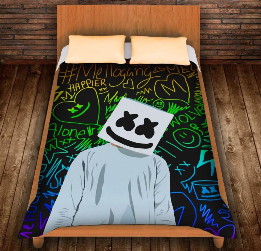 Плед с 3D принтом DJ Marshmello Fan 150х200 см (epi_0265)