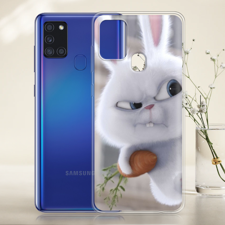 Чохол Boxface Samsung A217 Galaxy A21s Rabbit Snowball Прозорий силікон (40006-up1116-40006) - фото 2