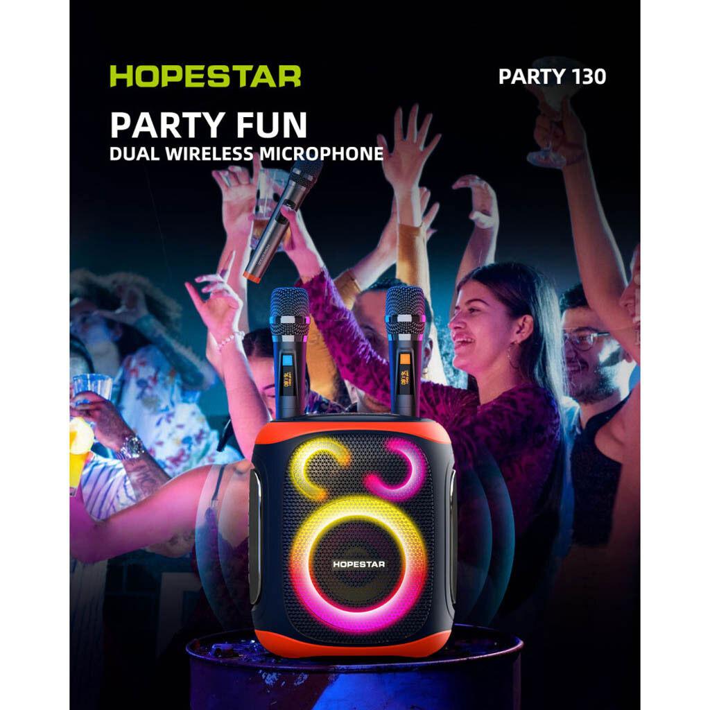 Колонка беспроводная Bluetooth HOPESTAR PARTY 130 с двумя микрофонами - фото 3