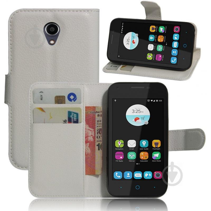 Чохол-книжка Litchie Wallet для ZTE Blade L110 Білий (arbc3685) - фото 2