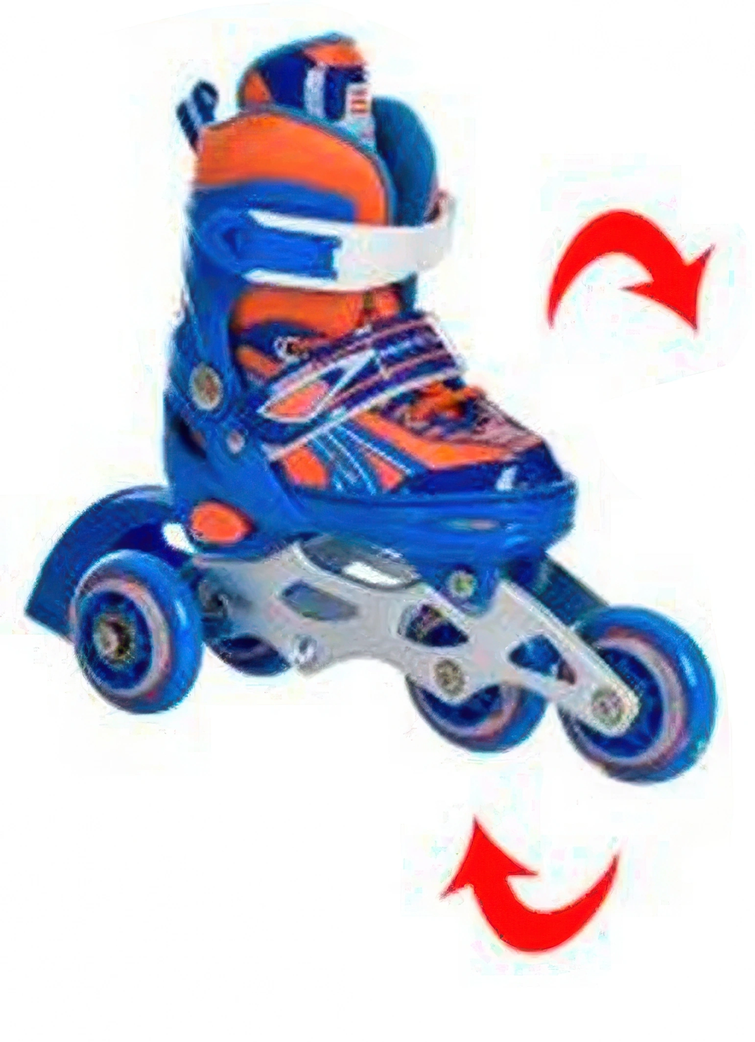 Ролики раздвижные детские Profi 27-30 см Синий (AP-122-R-16) - фото 4 Ролики раздвижные детские Profi 27-30 см Синий (AP-122-R-16) - фото 4