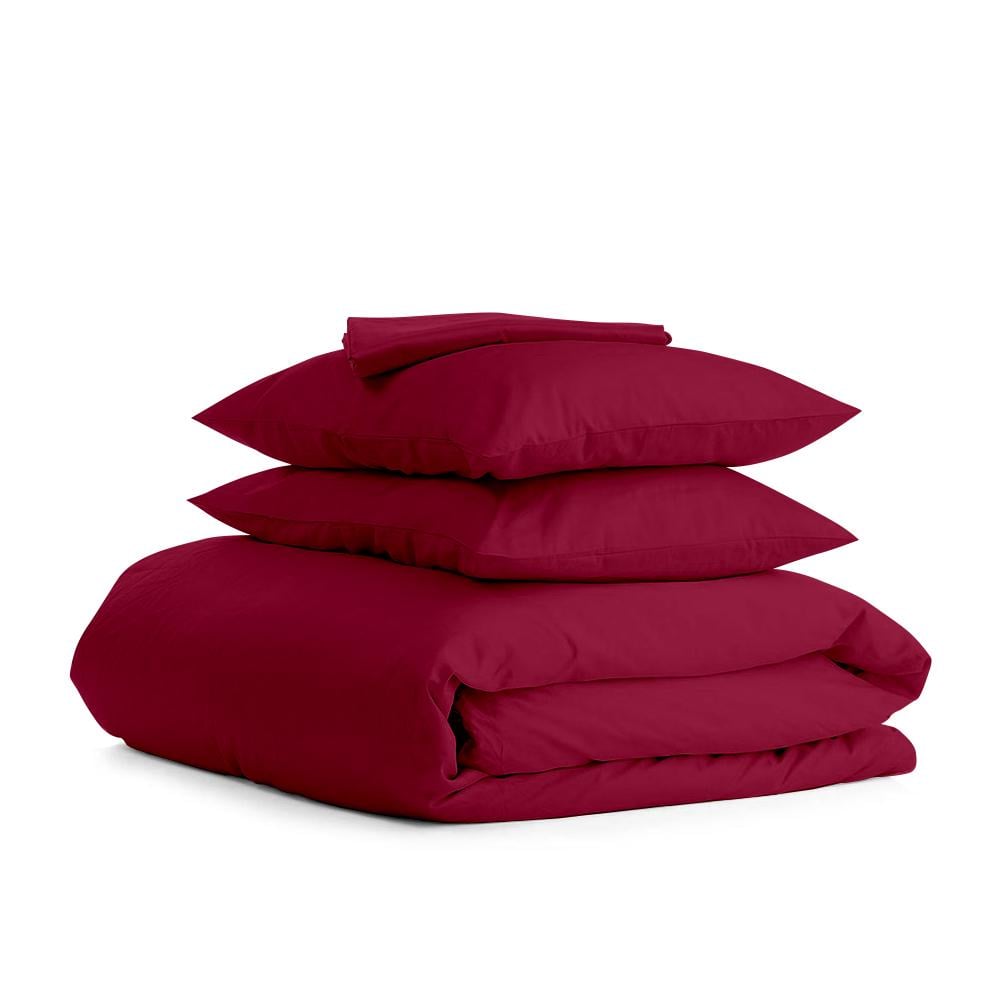 Комплект евро постельный Cosas на резинке Ranfors Bordo Bordo 200x220 см (4822052060971)