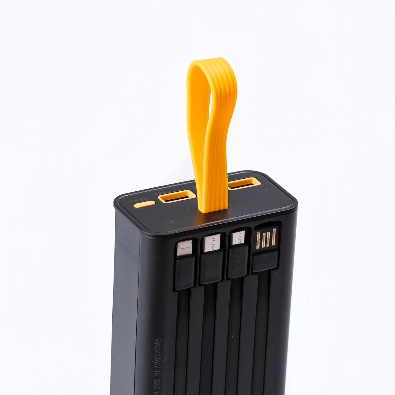 Повербанк SmartX Fast Charge X-101 20000 mAh 4 встроенных кабеля (2739588451) - фото 2