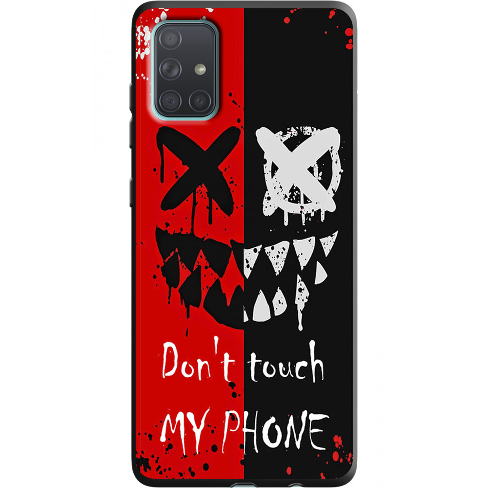 Чехол BoxFace Samsung A715 Galaxy A71 Bad Smile Черный силикон (38850-up2468-38948)