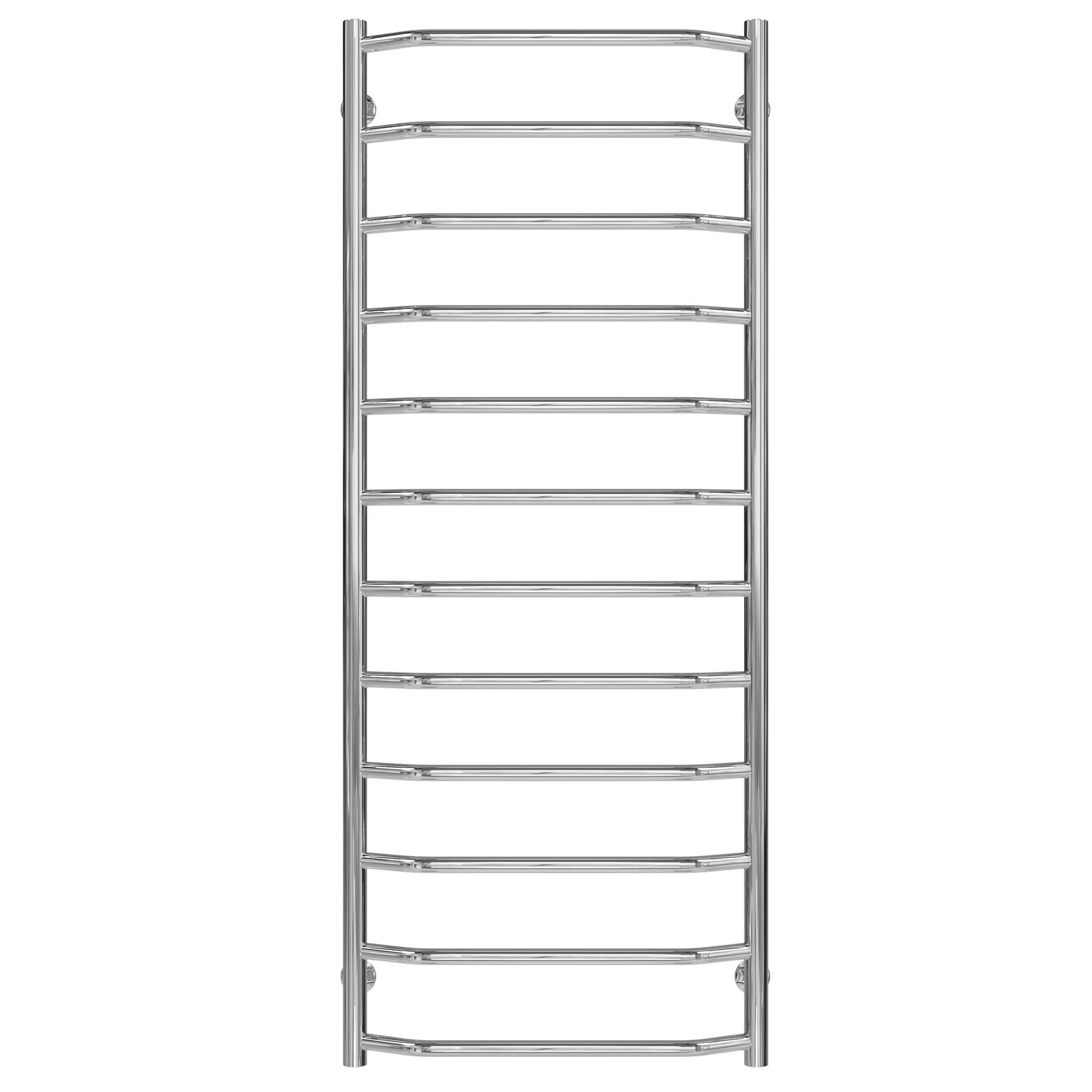 Полотенцесушитель водяной Deffi Трапеция П12 нижнее подключение нержавеющая сталь 500х1300 мм Хром (C.TR.130.50.12.C.A)