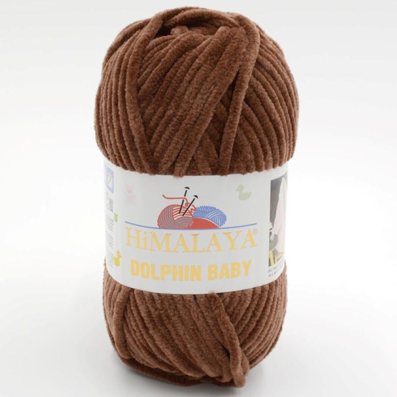 Пряжа велюровая Himalaya Dolphin Baby 80366 Коричневый (7589) Пряжа велюровая Himalaya Dolphin Baby 80366 Коричневый (7589)