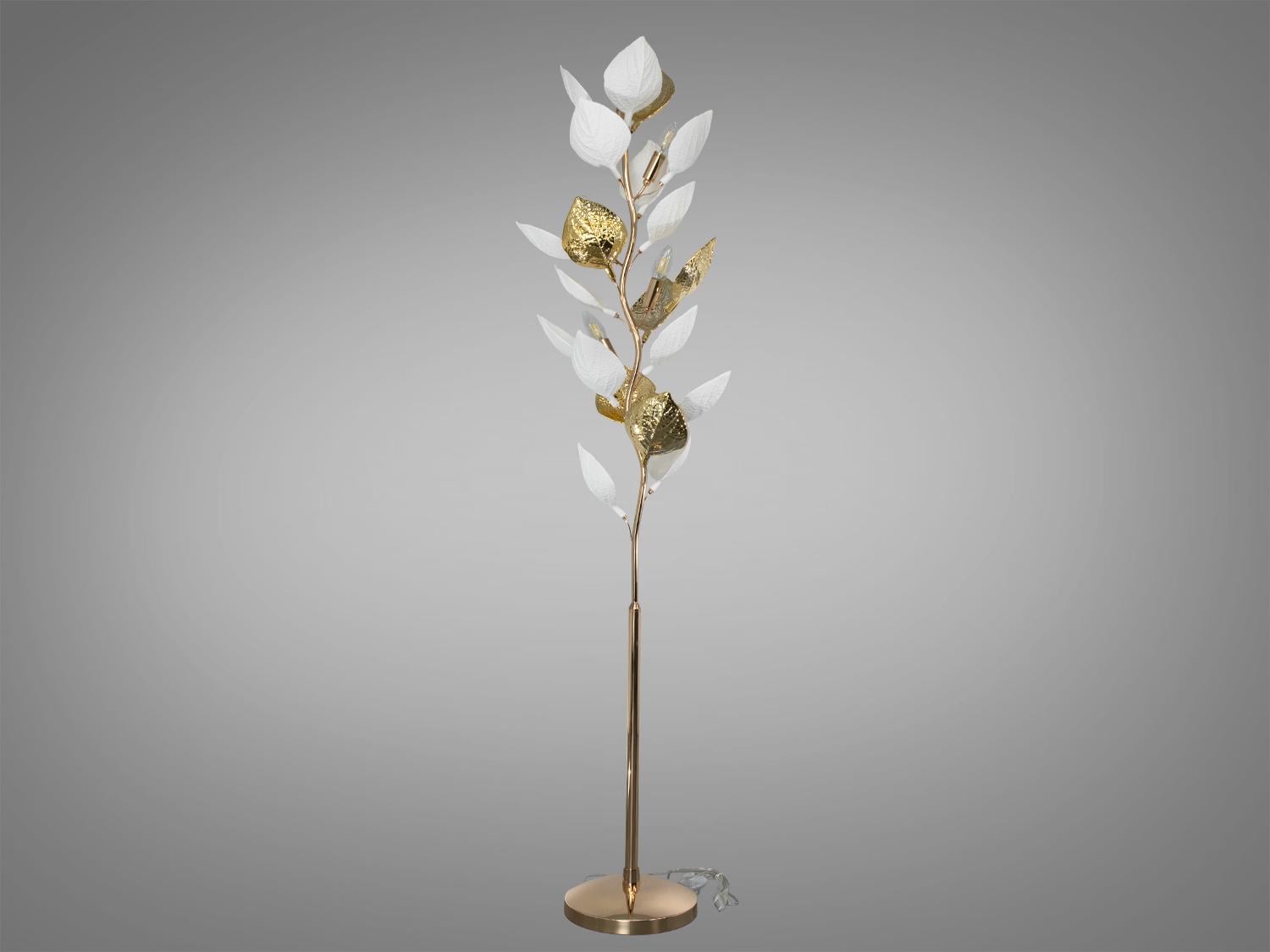 Торшер 6 ламп/керамические элементы Золотой/Белый (7238-6FB GD)