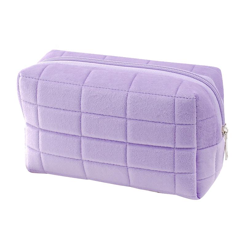 Косметичка женская 34018 плюшевая Purple