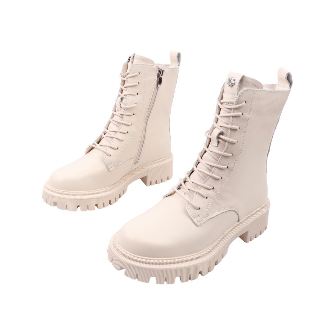 Черевики жіночі Li Fexpert зі шкіри р. 36 Молочний (866-22DHC)