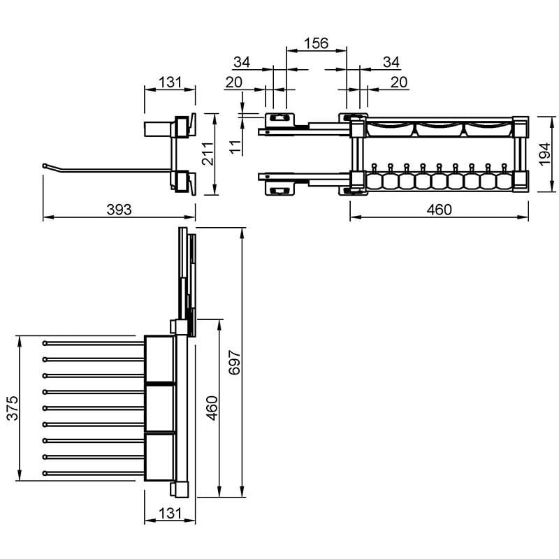 Брючниця та організатор Muller (31826) - фото 8 Брючниця та організатор Muller (31826) - фото 8