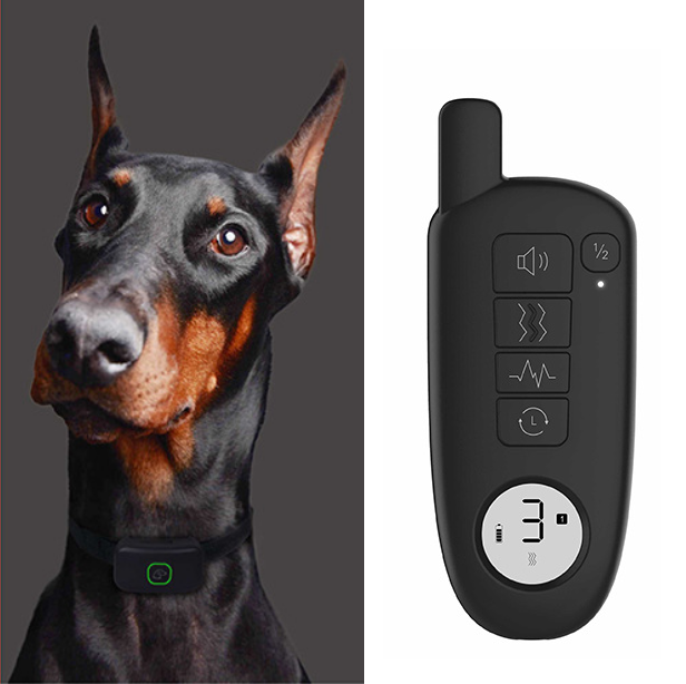 Електронашийник для дресирування собак PEDONO DOG-300D дальність до 400 м IP67 Black - фото 2