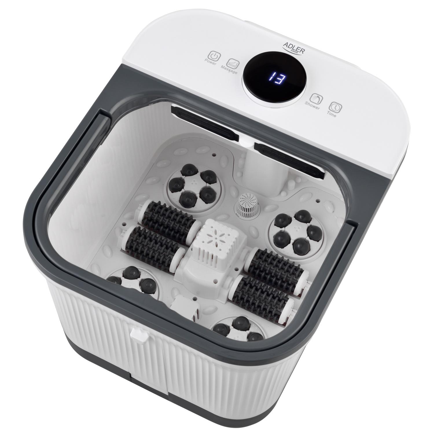 Гидромассажная ножная ванночка Adler AD 2184 Deluxe 16,7 л 500 Вт Белый (29875873)