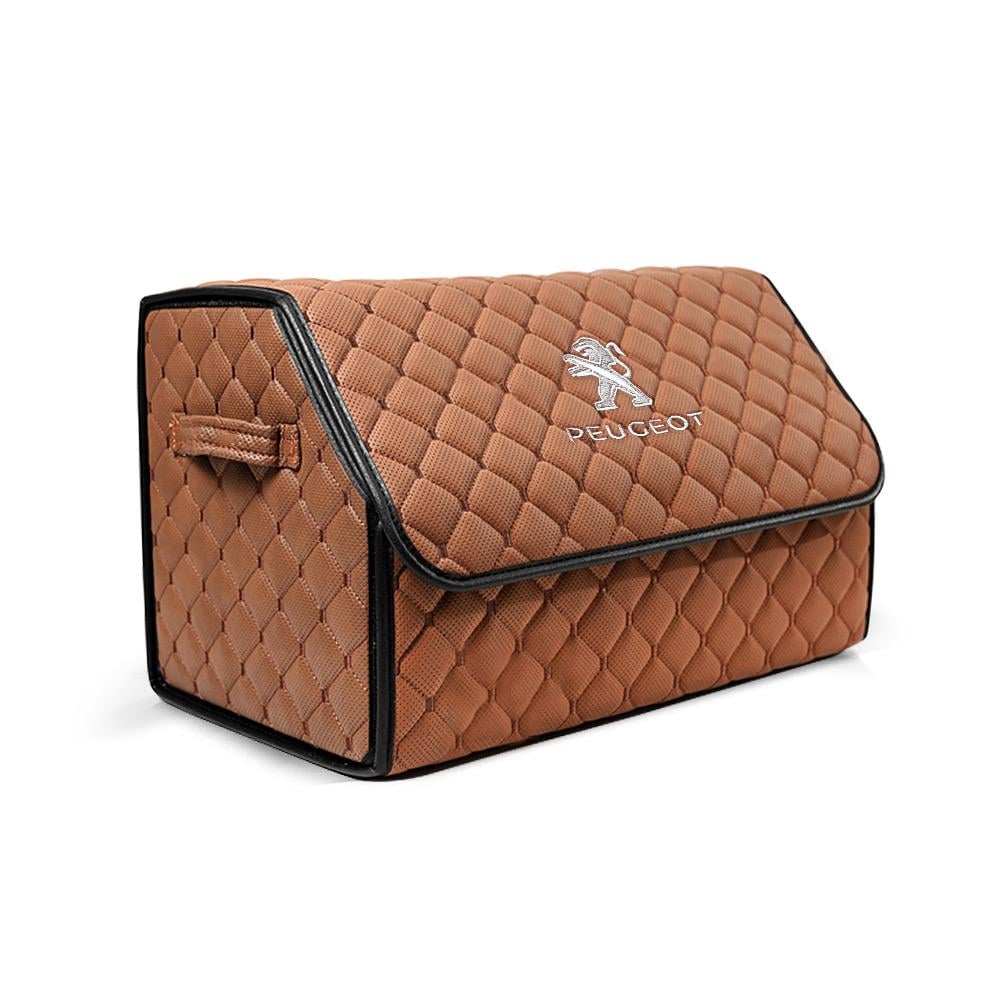 Органайзер у багажник автомобіля CarsBAG для Peugeot 30х50х30 см Brown (16650532)