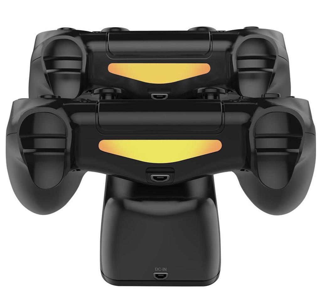 Док-станция Dobe для 2-х контроллеров Dualshock Playstation PS4/PS4 Slim/PS4 Pro c LED индикаторами статуса зарядки (9393584) - фото 4