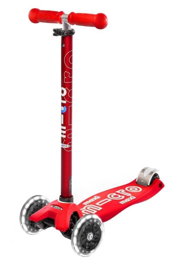 Самокат Micro Maxi Deluxe LED Red (MMD068)