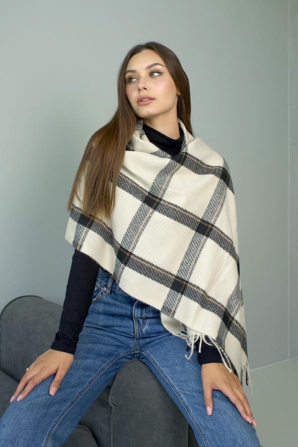 Палантин кашеміровий Braxton Елора 7028 Бежевий (26480052)