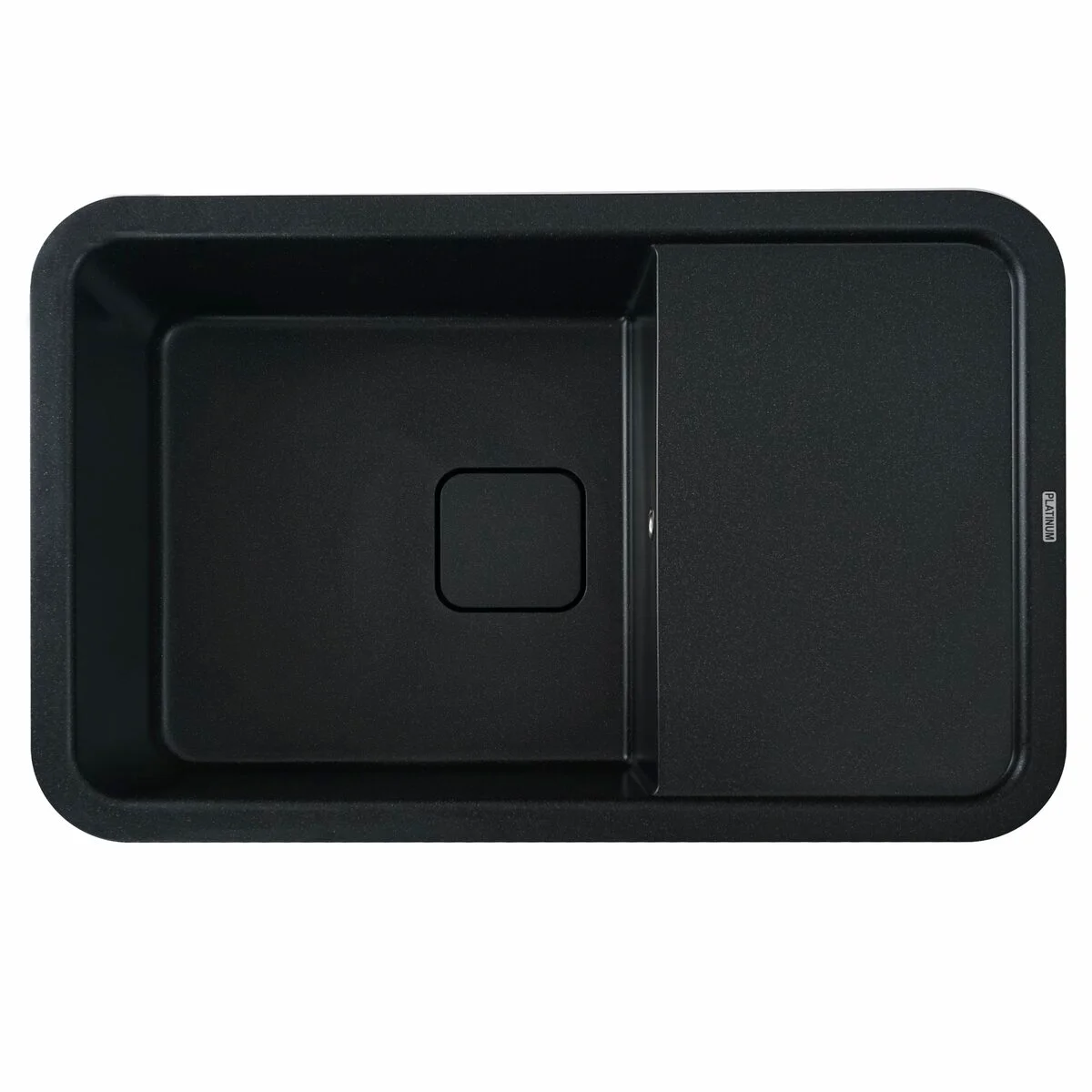 Мойка для кухни гранитная Platinum 7850 Cube Черный металлик матовый (SP000024623)