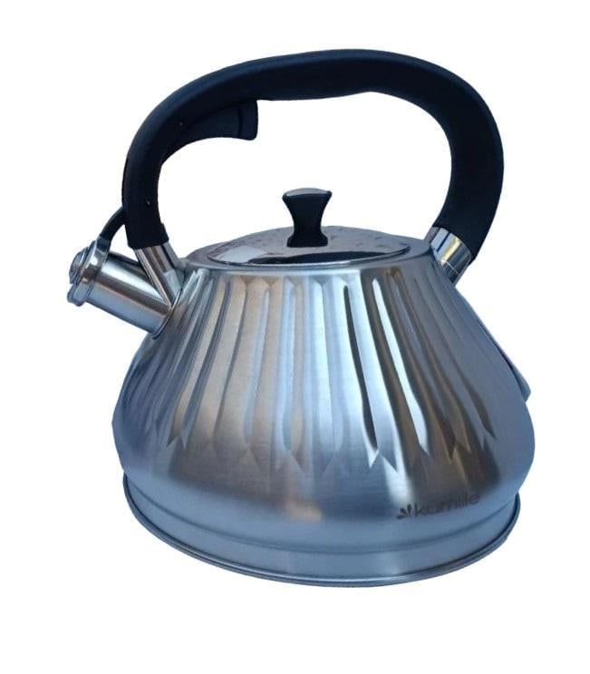 Чайник Kamille KM-0859 со свистком из нержавеющей стали 3 л (21104826)