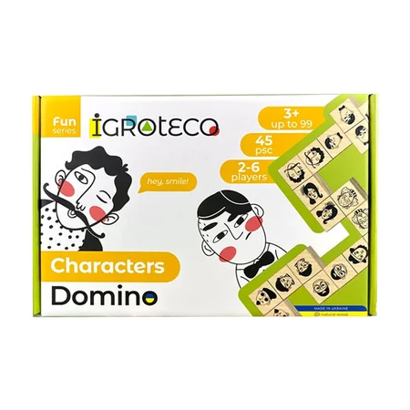 Настільна гра "Доміно Персонажі" 900620 від 2 до 6 гравців 45 ел. (31914296)