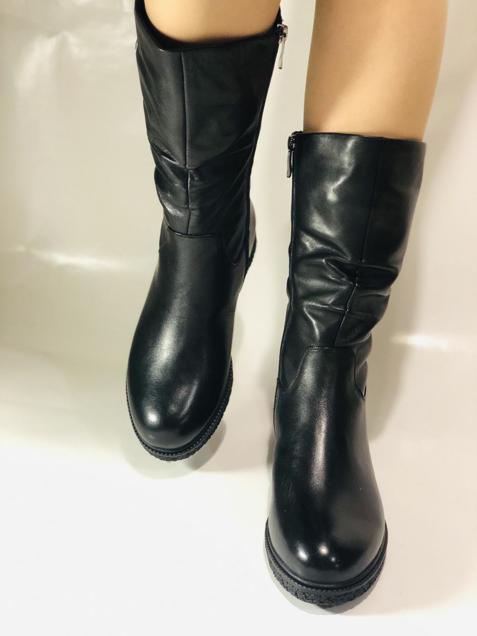 Полусапоги женские зимние Bescone р. 39 25,0 см Черный (2447) - фото 6