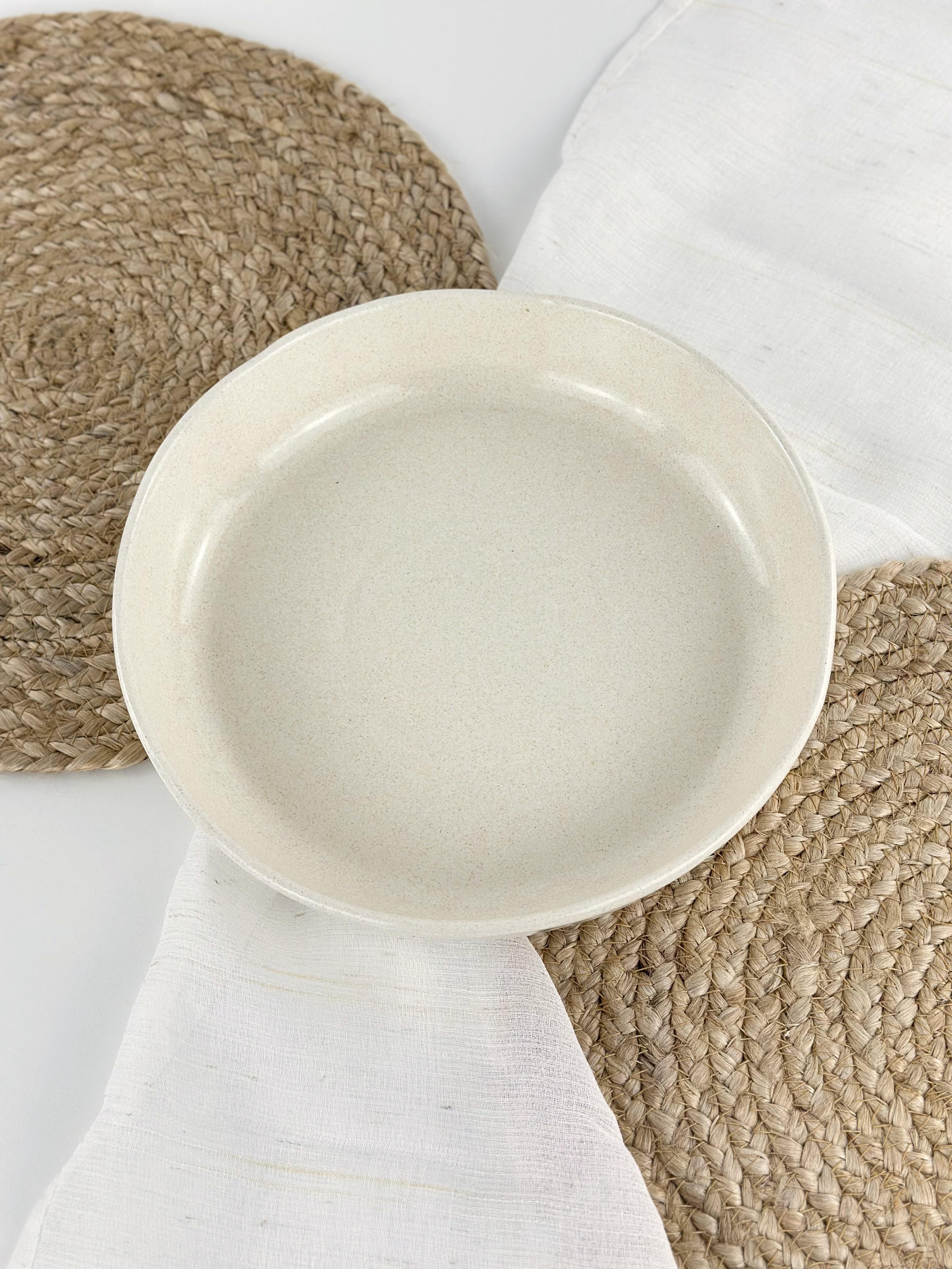 Деко для запекания глиняный Гражда 27 см Белый (17004-3)