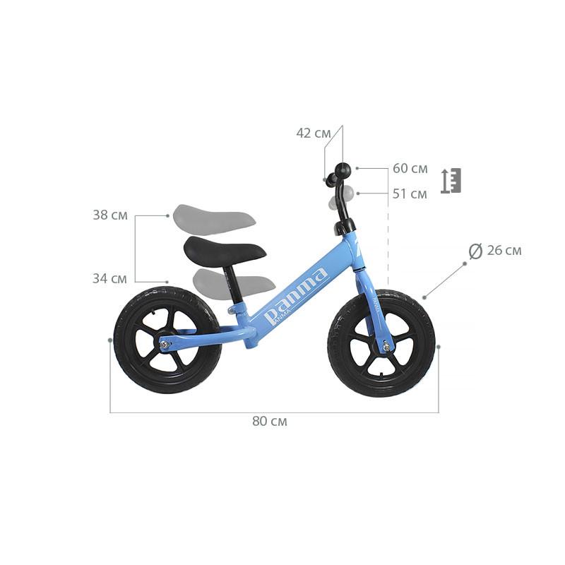 Беговел Panma BT-619 26 см Blue - фото 4