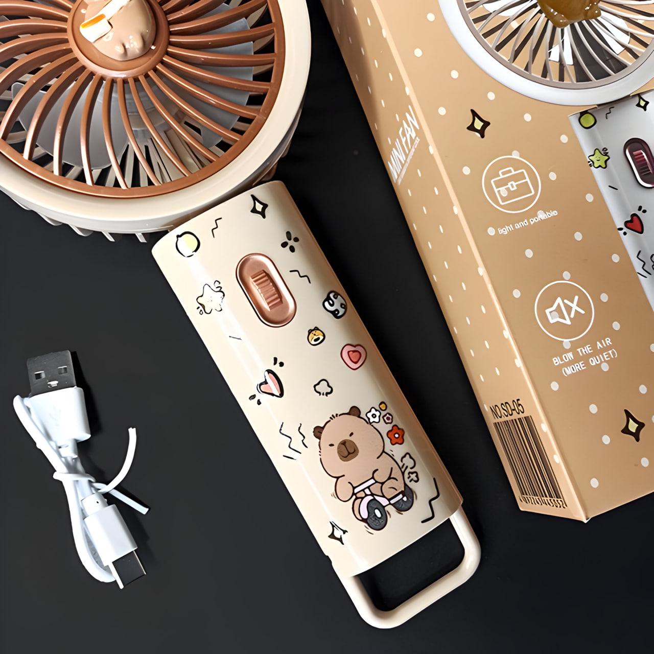 Детский вентилятор Капибара Белый (SD-05) - фото 4 Детский вентилятор Капибара Белый (SD-05) - фото 4