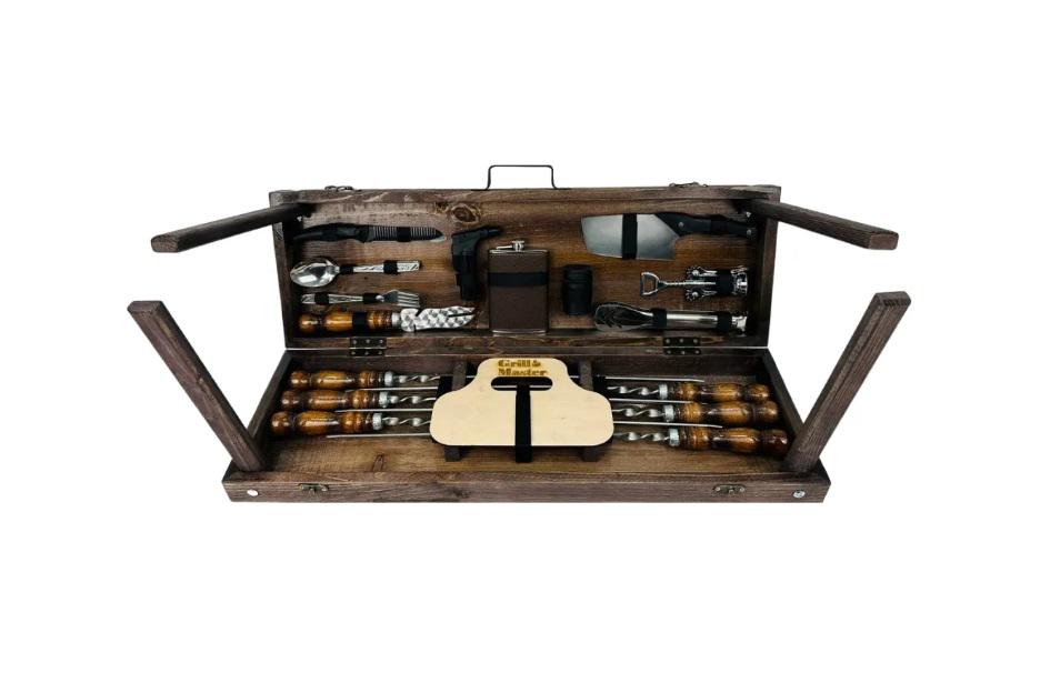 Набор шампуров в кейсе Скаут 32 пр.