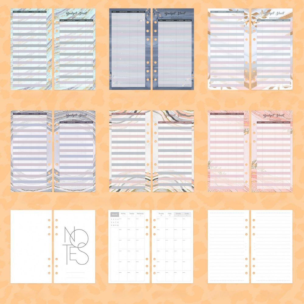 Блокнот-планер для грошей бюджету та зберігання фінансів з синім відтінком формат А6 Леопардовий - фото 8 Блокнот-планер для грошей бюджету та зберігання фінансів з синім відтінком формат А6 Леопардовий - фото 8