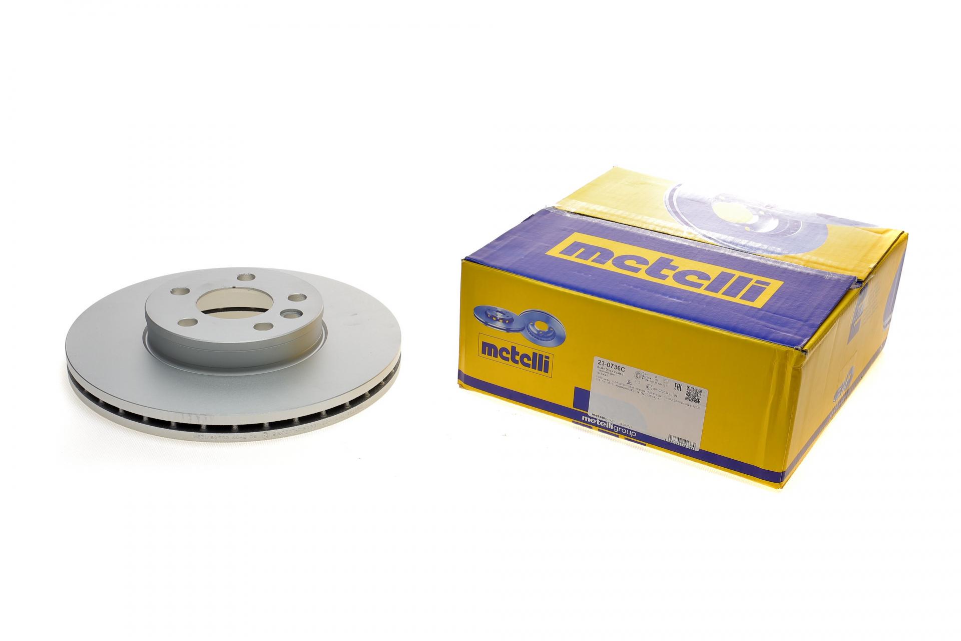 Тормозной диск передний METELLI для Ford Galaxy 95-06/VW Sharan 95-10/T4 96-03 с покрытием вентилируемый 300x26 мм (23-0736C)