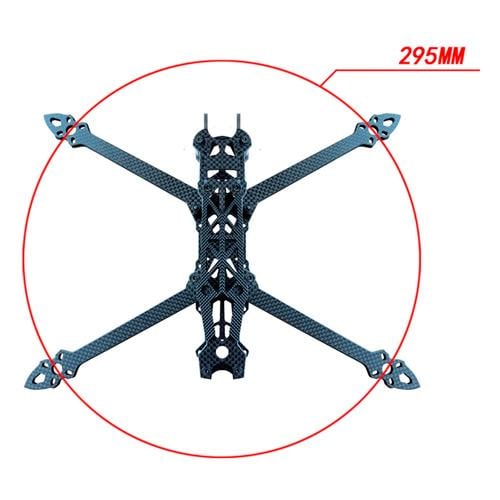 Рама для дрону FPV Mark4 карбонова без принтів 7" 295 мм (3847-f292d) - фото 2