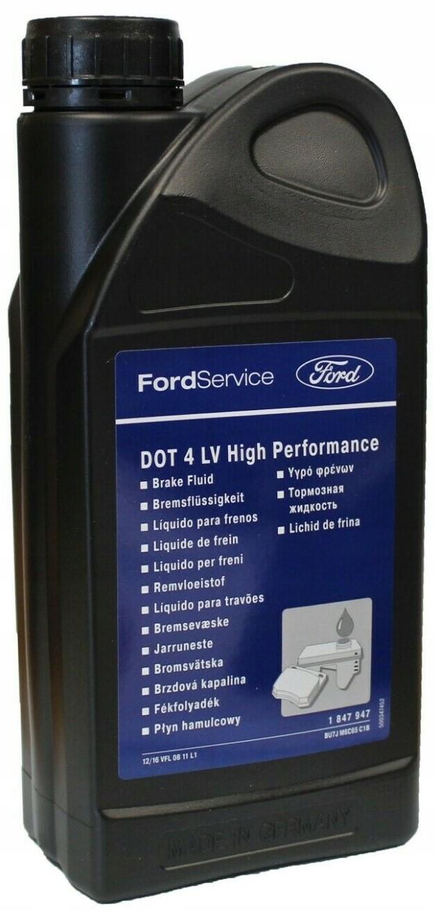 Тормозная жидкость Ford DOT 4 LV High Performance WSS-M6C65-A2 1 л