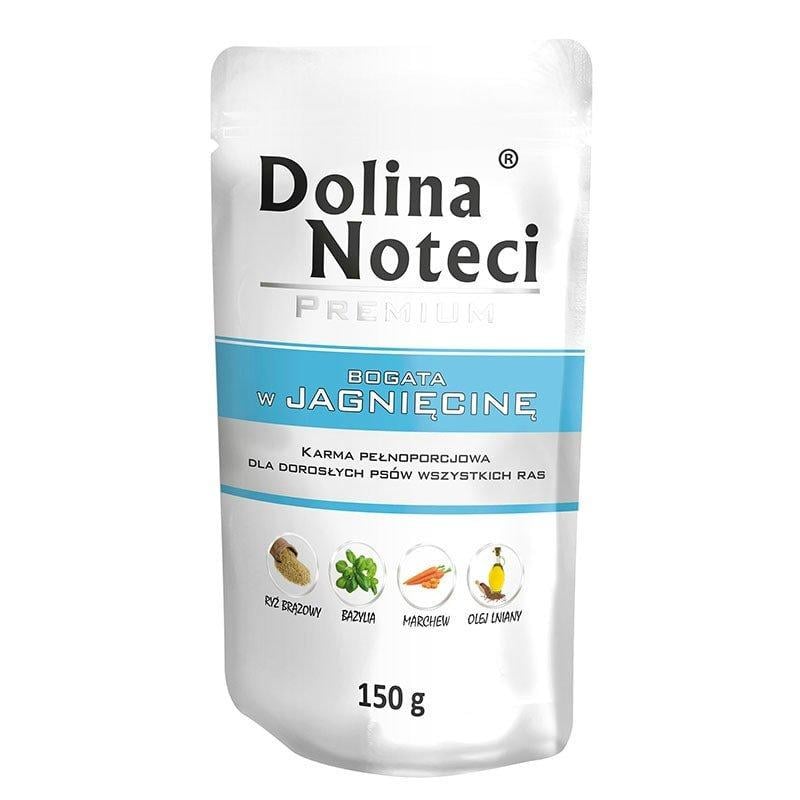 Блок влажного корма для собак всех пород с ягненком в паучах Dolina Noteci Premium 10 шт. 1,5 кг (1736330631)