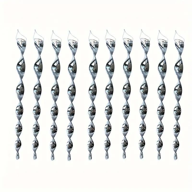 Отпугиватель птиц светоотражающие спирали 10 шт. Разноцветный