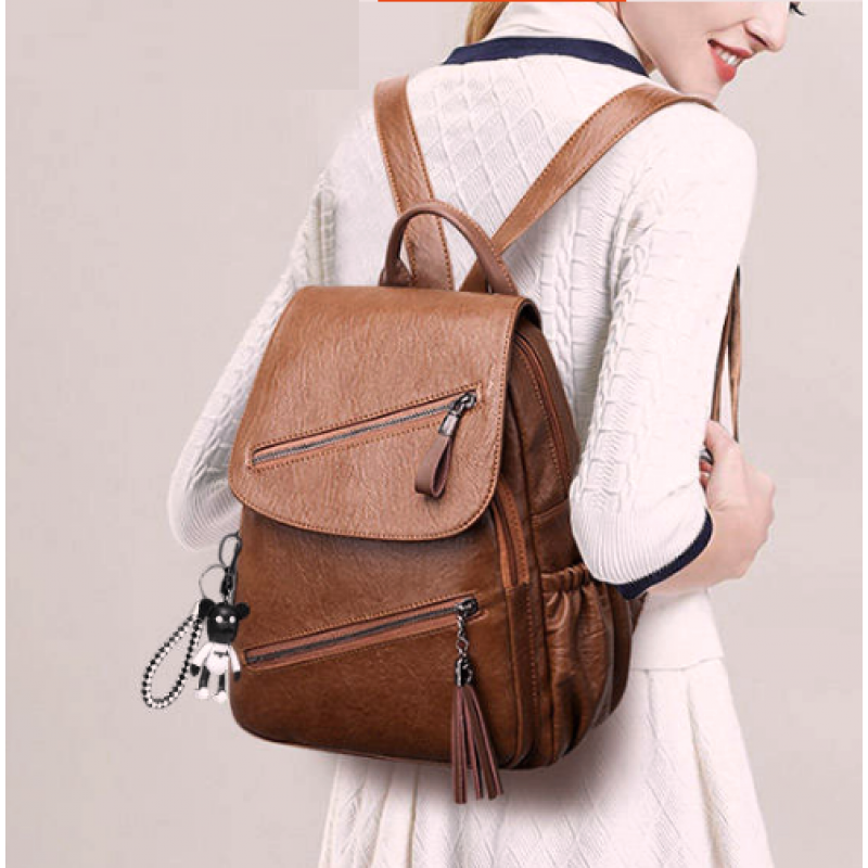 Рюкзак міський 30х20х11 см Коричневий (910) - фото 4 Рюкзак міський 30х20х11 см Коричневий (910) - фото 4