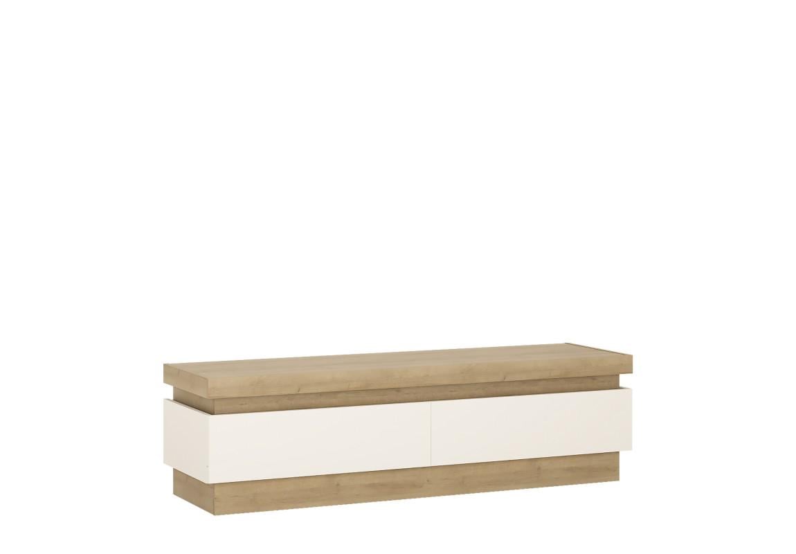 Тумба под ТВ Gerbor Ромео РТВ_RTV2S_5_15 415х420х1460 мм Орех/Белый (19208)