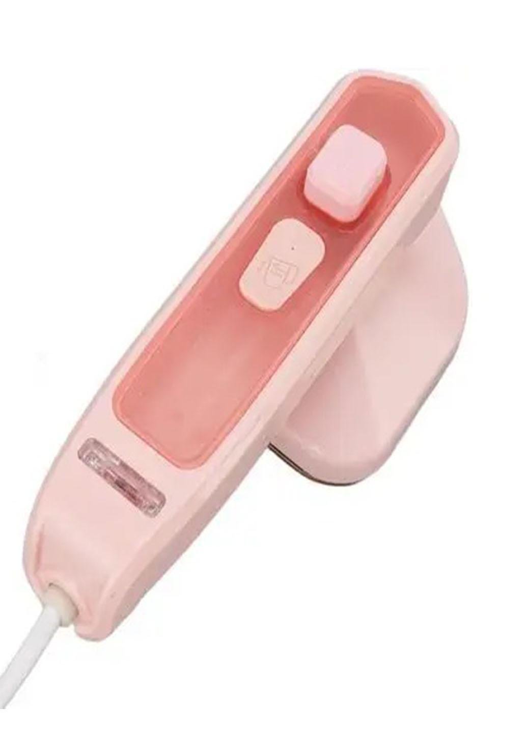 Утюг мини дорожный с паром Mini Dry Iron Spray BB 624 вертикальная 50 мл Розовый (624U) - фото 6