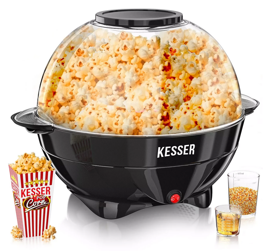 Аппарат для попкорна KESSER без масла 800 Вт 5,5 л Аппарат для попкорна KESSER без масла 800 Вт 5,5 л