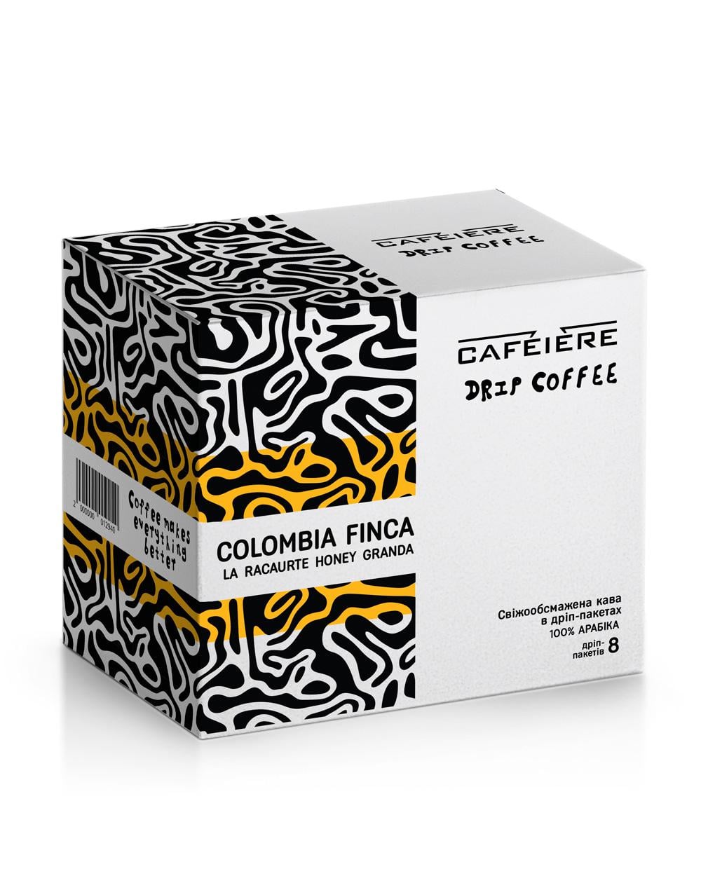 Дріп-кава Cafeiere Сolombia Finca la Racaurte Honey Granda 8 шт. (2612757778)