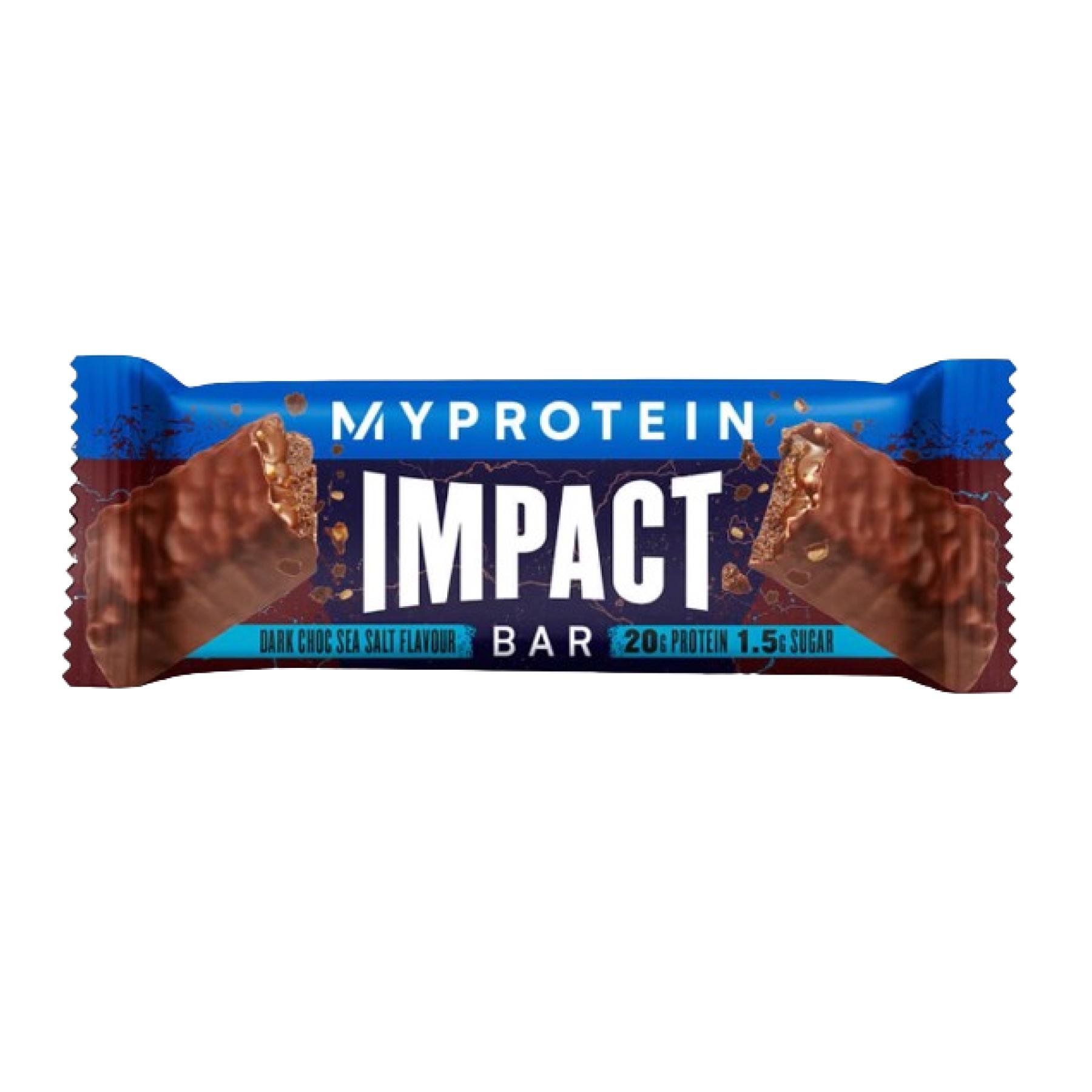 Спортивный батончик Impact Protein Bar 64 г Dark Chocolate Sea Salt (2023-10-3122) - фото 1