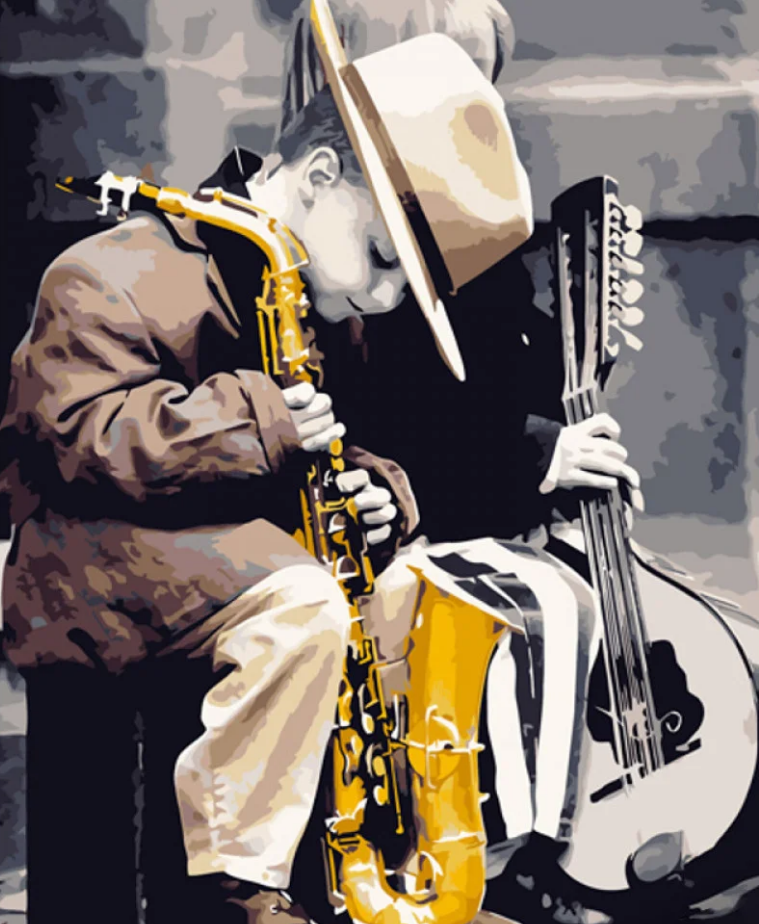 Картина по номерам Strateg Музыкант с детства 40x50 см (GS921)