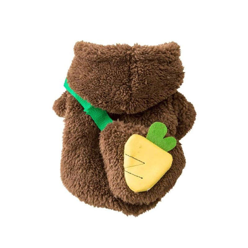 Свитер для животных Lesko Тедди 2011SXSL5932 утепленный с капюшоном S Brown (25713988)