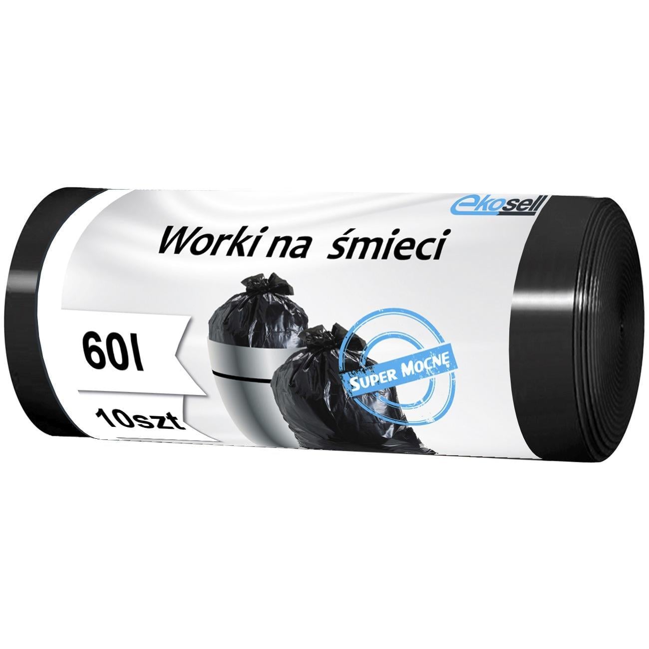 Пакети для сміття Ekosell міцні 60 л 10 шт. (101)