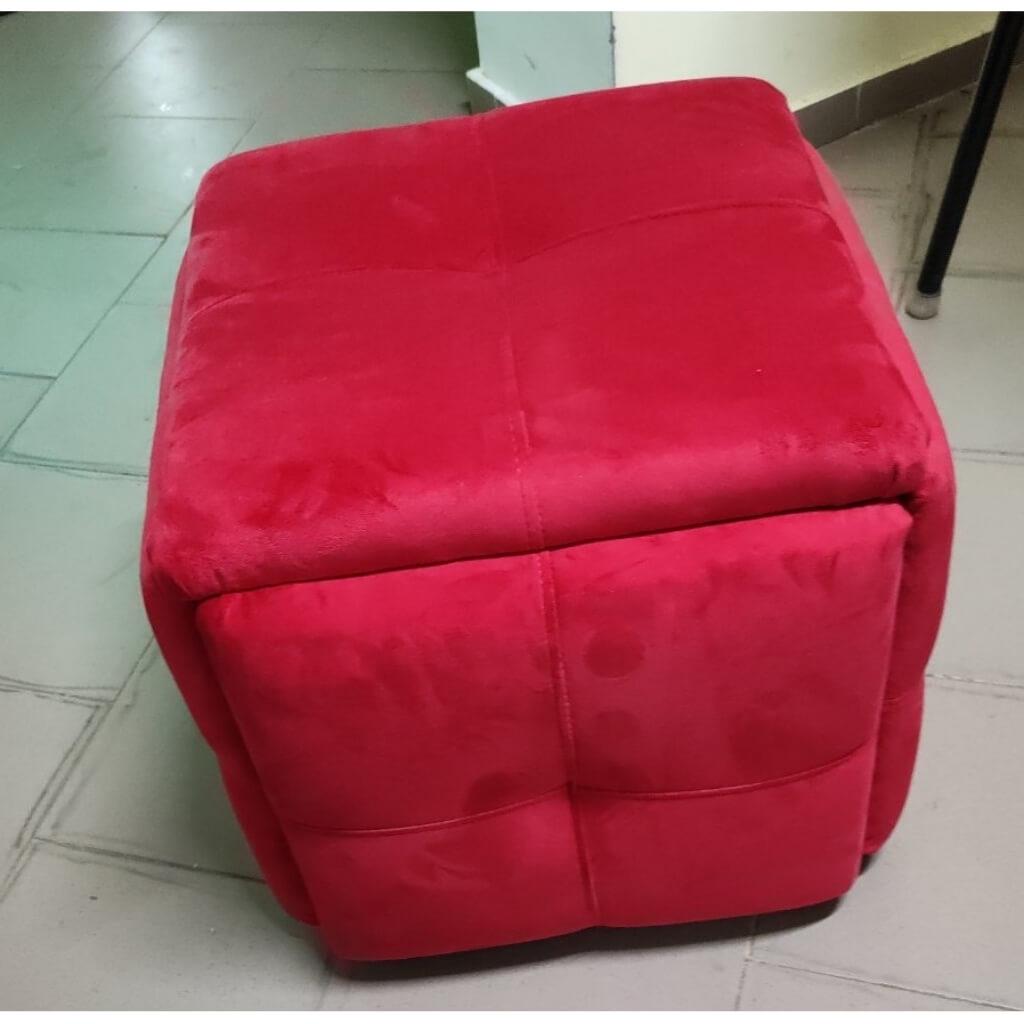 Пуф-трансформер 5в1 куб ткань антикоготь Смарт Уно 47х47х44 см Красный - фото 3