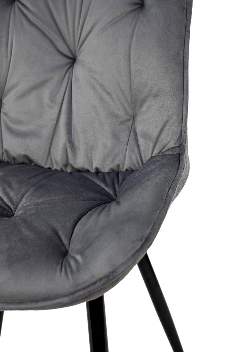 Стілець кухонний Мікс Меблі Прадо-R Чорний/Велюр/Сірий - фото 9 Стілець кухонний Мікс Меблі Прадо-R Чорний/Велюр/Сірий - фото 9