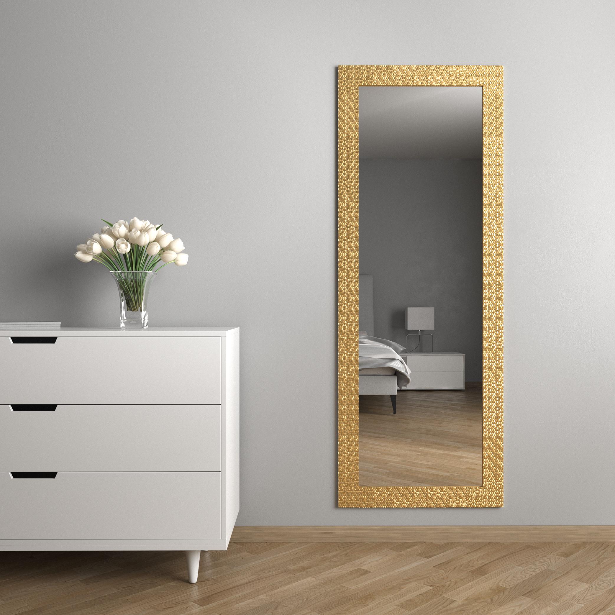 Зеркало настенное Black Mirror в полный рост 176х66 см Золото (8518А-418)