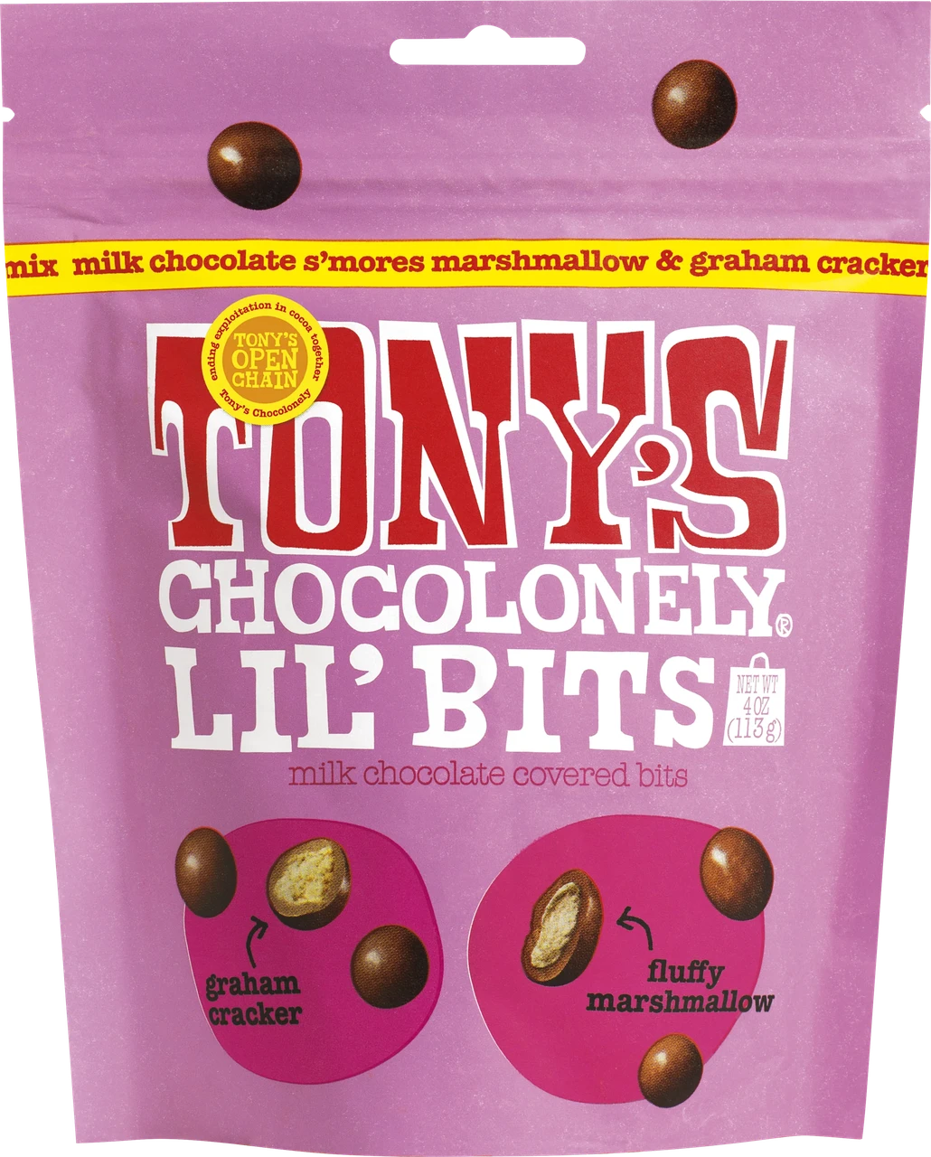 Дражье Tony's Lil' Bits Milk Marshmallow S'mores Mix 113 г (2379272143)